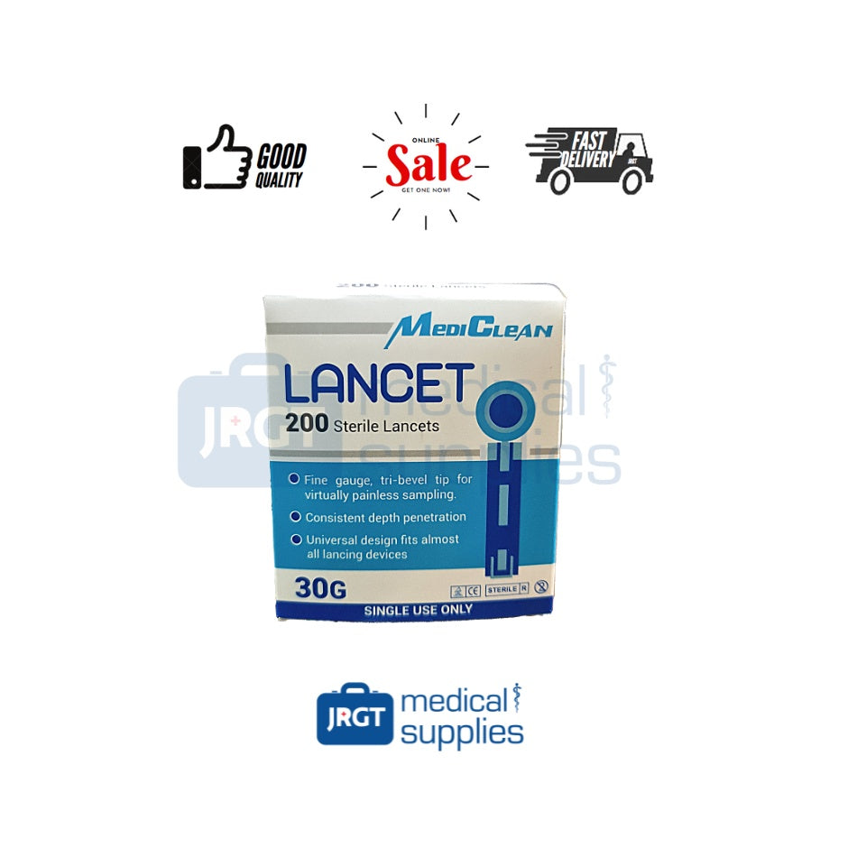 Mediclean Universal Glucometer Lancets (1 Box - 200pcs)