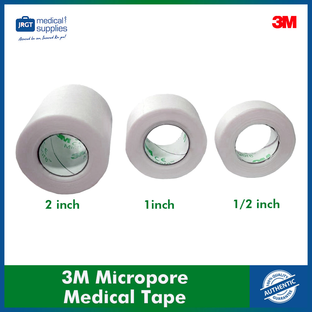 3M Micropore Medical Tape - Available in 1/2", 1", 2" (1 piece)