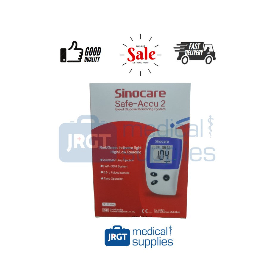 Sinocare Safe-Accu 2 Blood Glucose Monitoring System