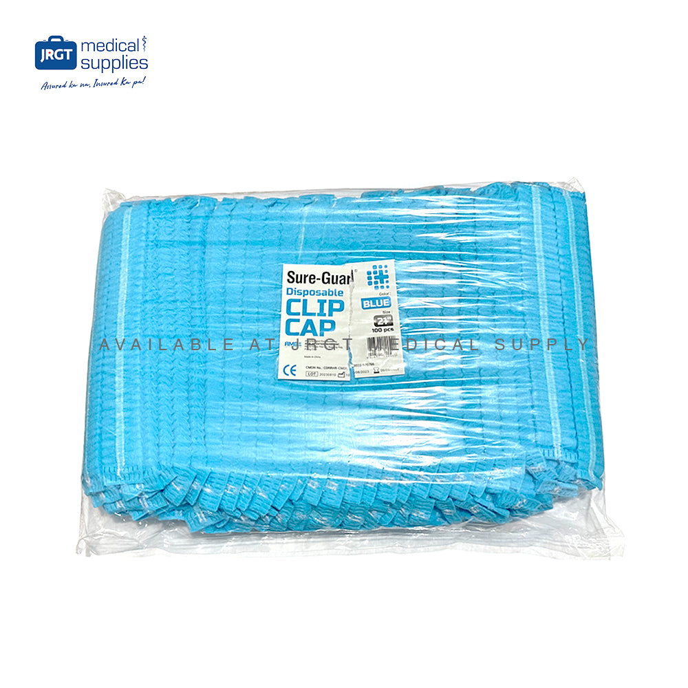 Disposable Surgical Grade OR/Bouffant Caps (Caterpillar Type) 100pcs | Breathable, Lightweight
