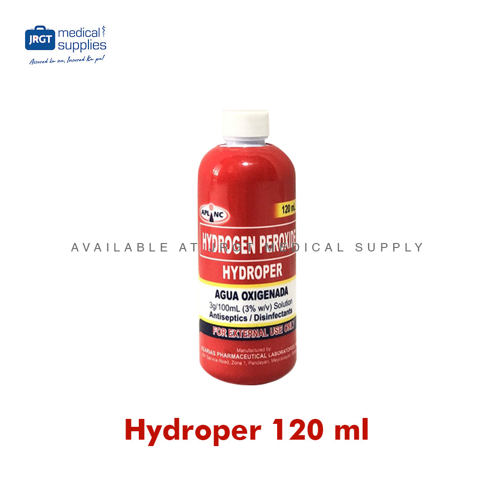 Aguaper Hydroper Hydrogen Peroxide 3% (30ml/60ml/120ml) | First Aid Disinfectant