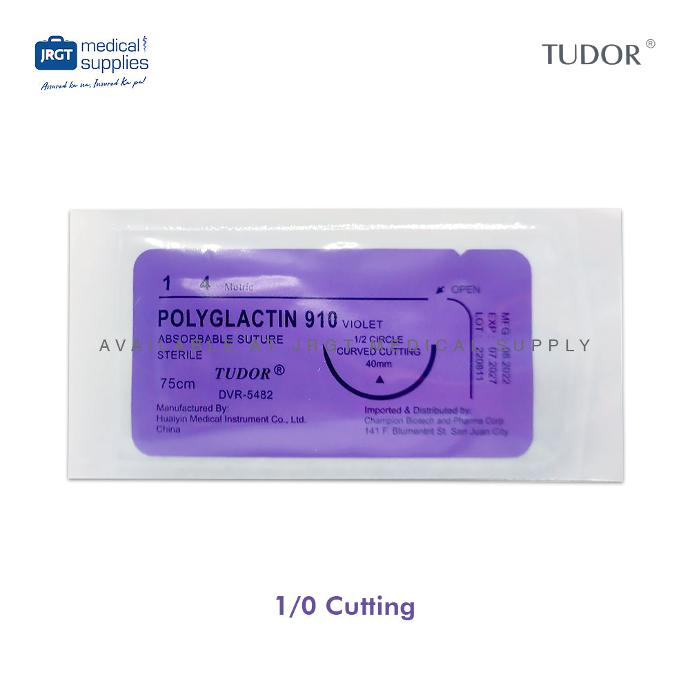 Tudor Suture Polyglactin 910 - Absorbable Surgical Sutures for Wound Closure (12 pcs)