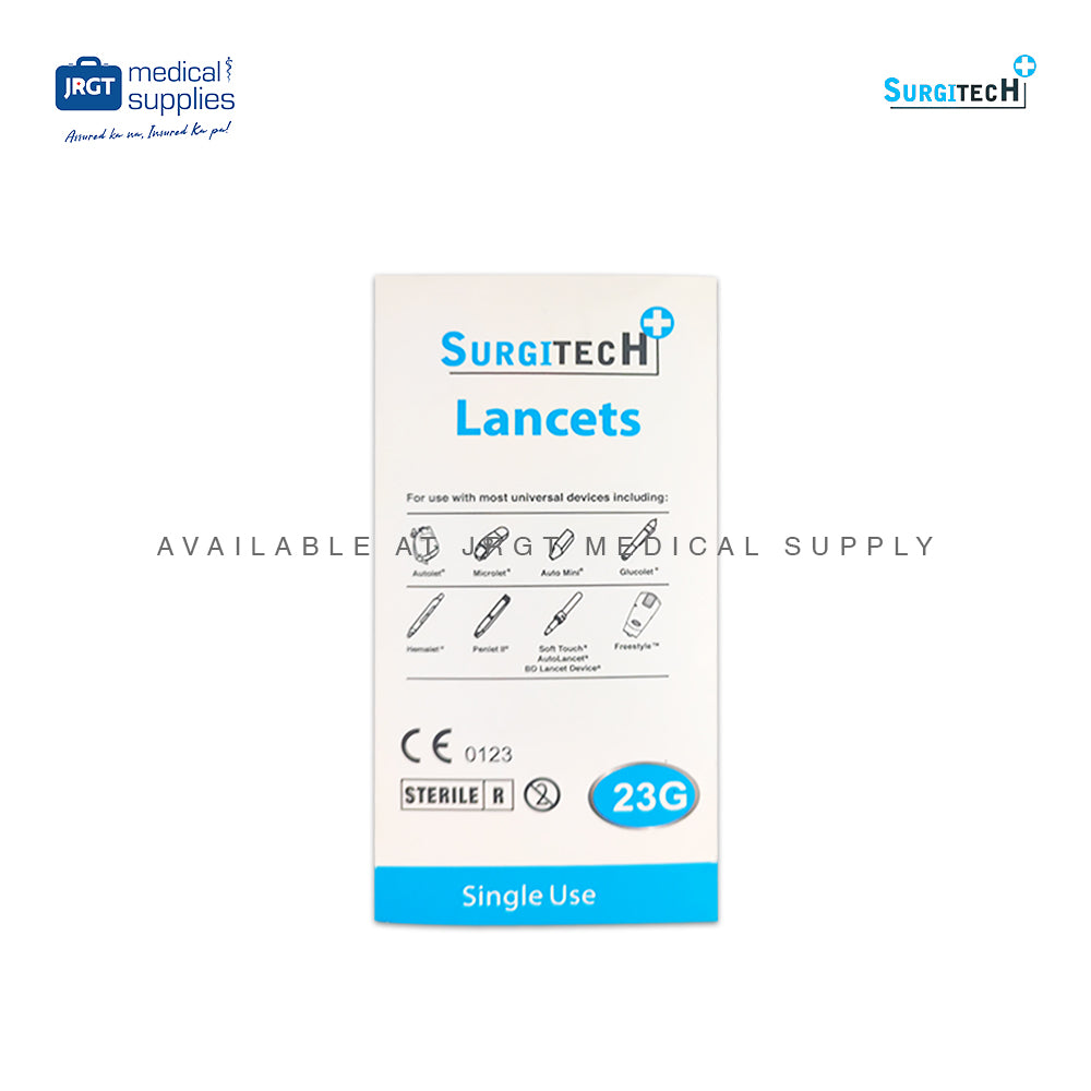Surgitech Lancet 23G – Ultra-Sharp Sterile Blood Sampling Needles for Accurate & Painless Testing