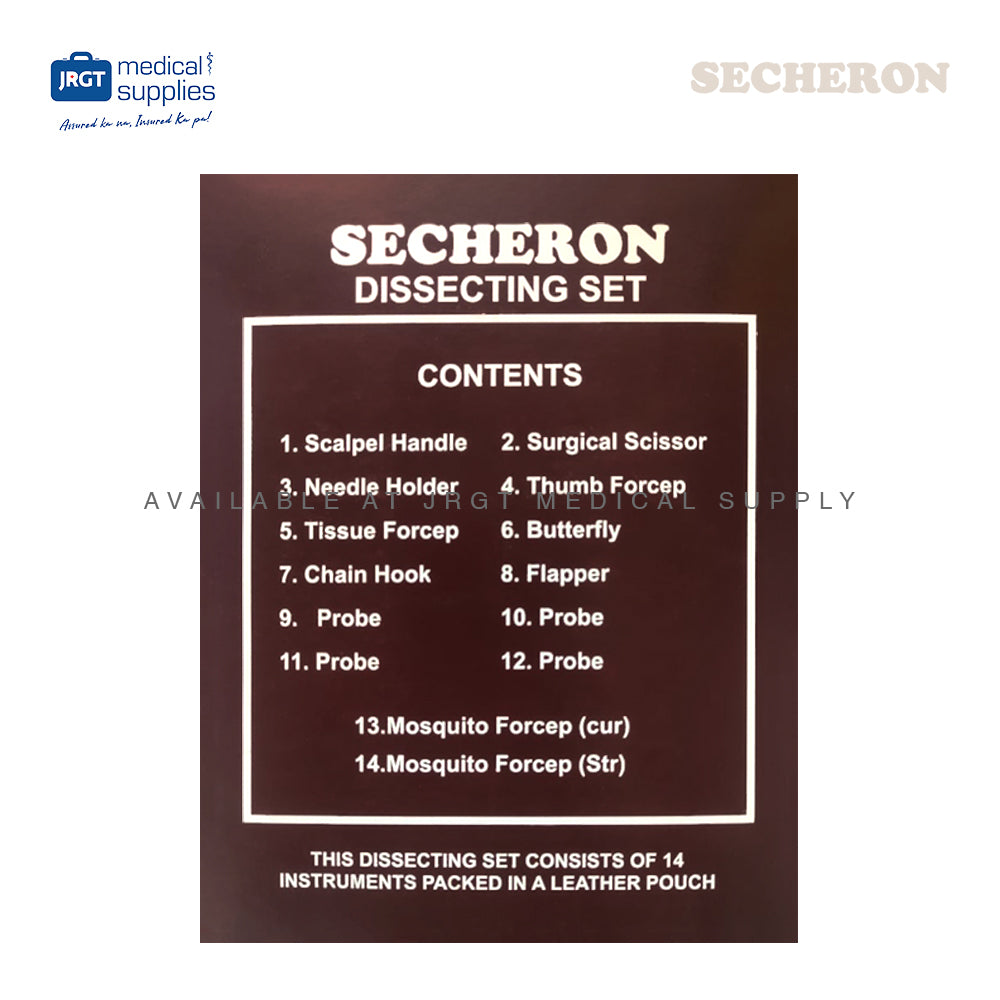 Secheron 14-Piece Dissecting Set – Stainless Steel Tools for Precision in Biology & Lab Studies