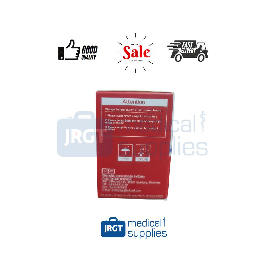 Sinocare Safe-Accu 2 Blood Glucose Test 25 pcs. Fast & Accurate Result Glucometer Strips