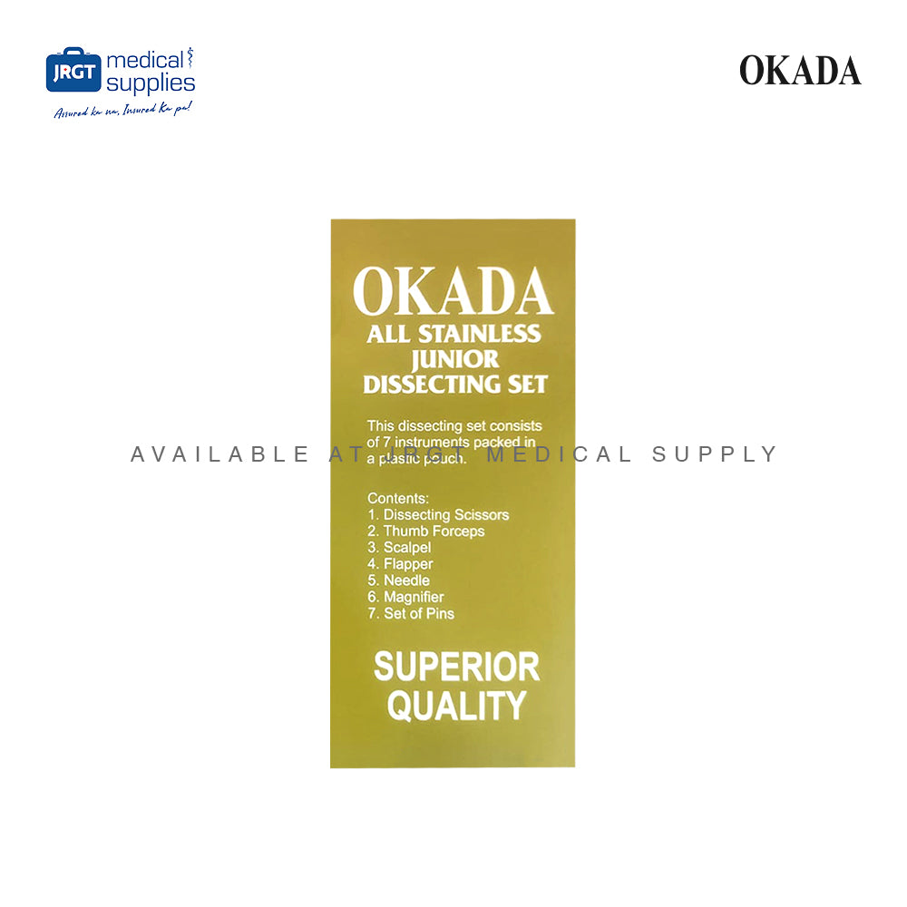 Okada Dissecting Kit - 7-Piece Set for Anatomy Studies & Surgical Practice