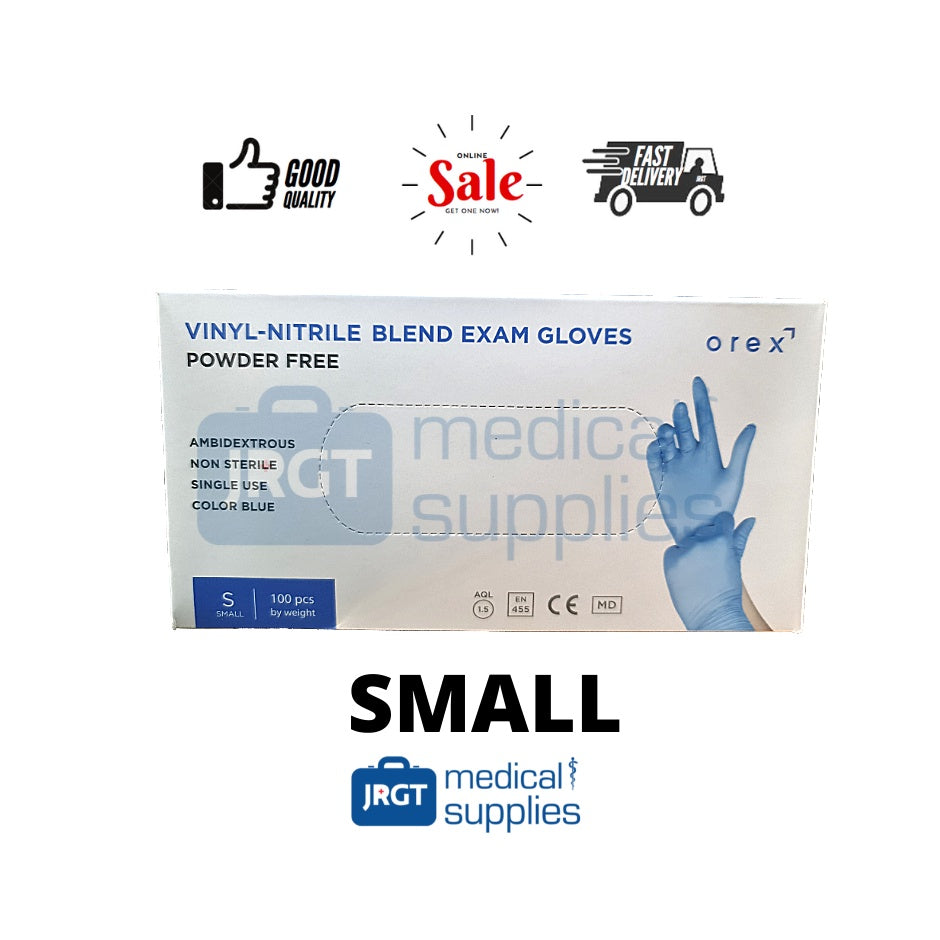 Orex Vinyl Nitrile Blend Powder Free Gloves (100pcs per box)
