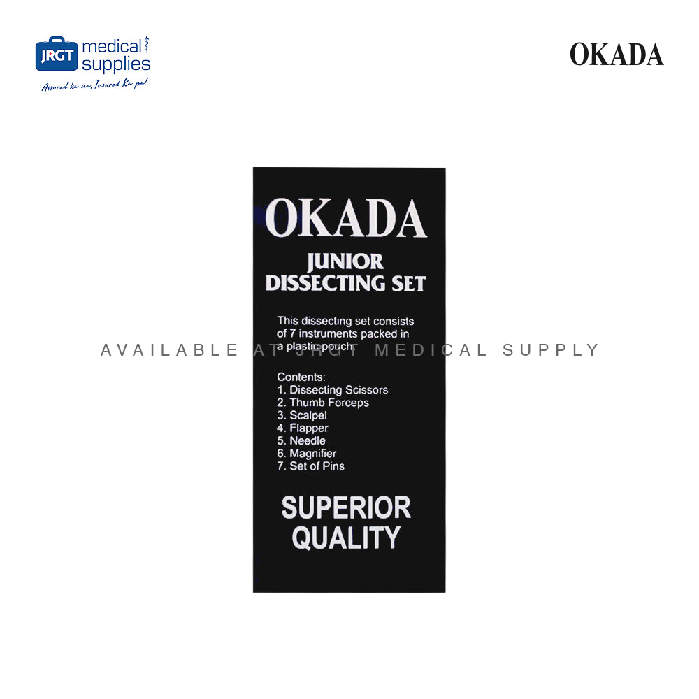 Okada Dissecting Kit - 7-Piece Set for Anatomy Studies & Surgical Practice