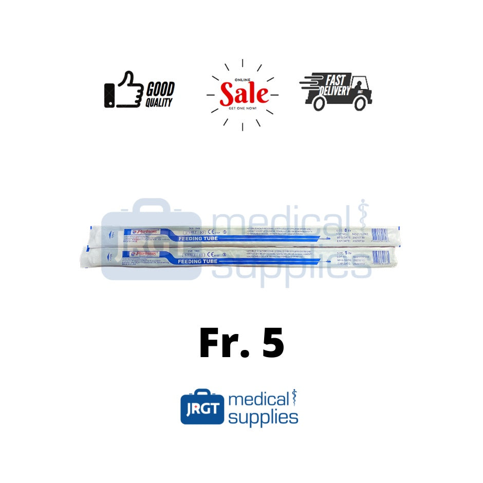 Partners Sterile Feeding Tube Fr 5 & Fr 8 | Disposable Non-Pyrogenic | JRGT Medical Supply