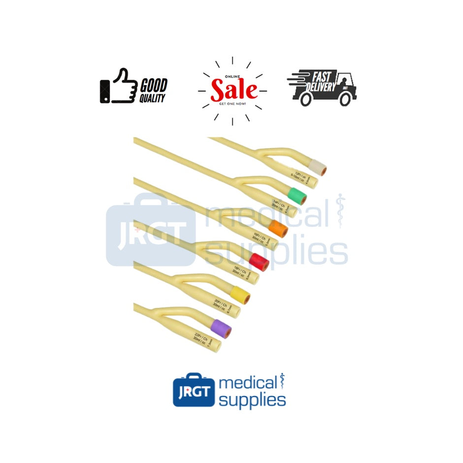 Partners Foley Catheter | Sizes: 8, 10, 12, 16 | JRGT Medical Supply