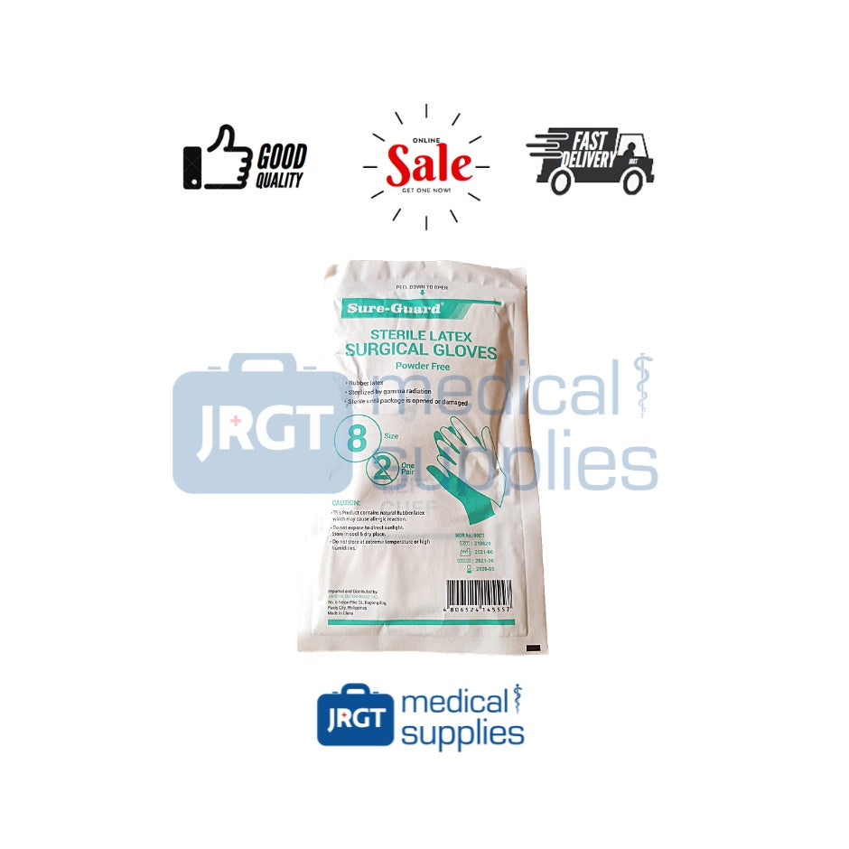 Sure Guard Sterile Latex Surgical Gloves Per Piece