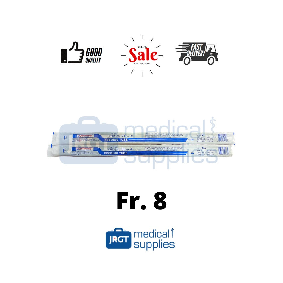Partners Sterile Feeding Tube Fr 5 & Fr 8 | Disposable Non-Pyrogenic | JRGT Medical Supply