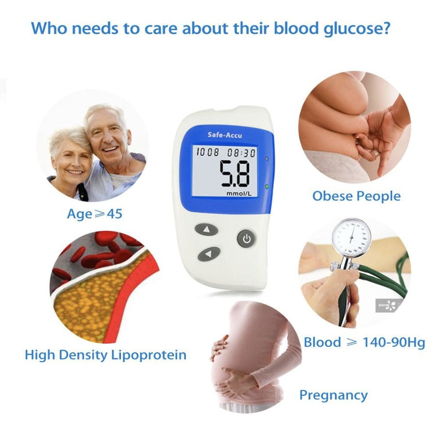 Sinocare Safe-Accu 2 Blood Glucose Monitoring System