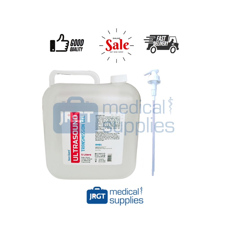 Sure-Guard Ultrasound Gel (1 Gallon / 5 Liters with Pump)