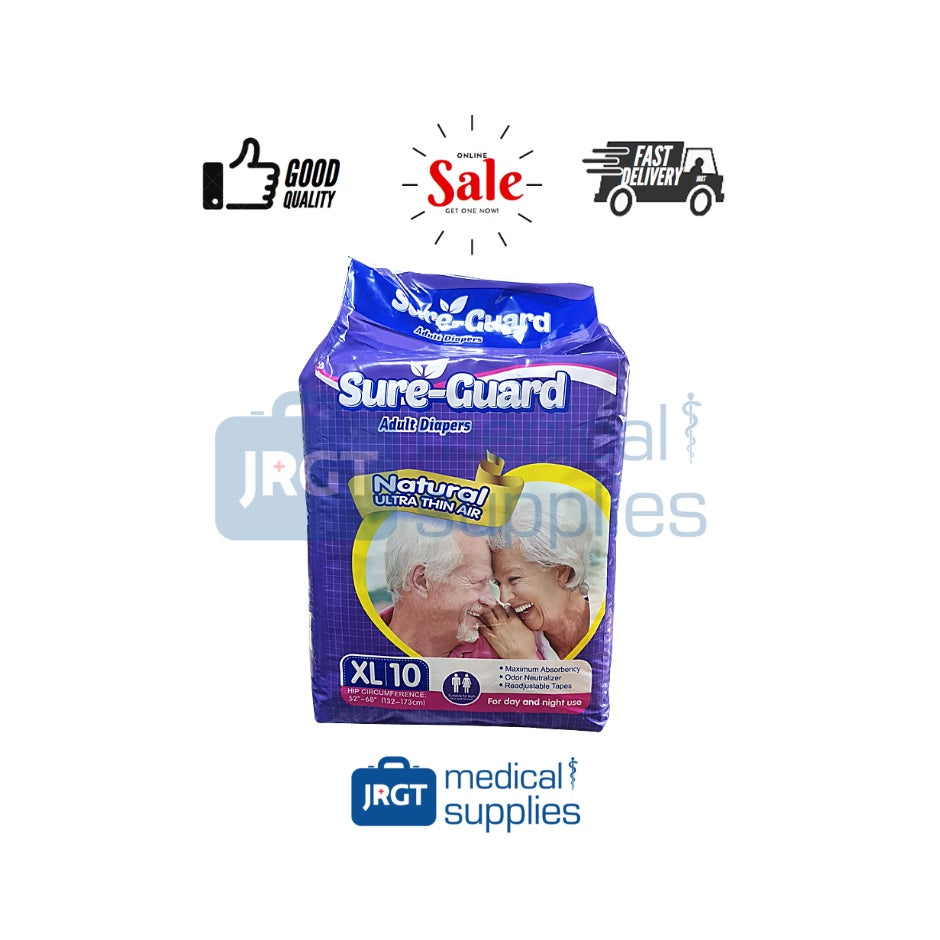 Sure-Guard, Fresco, and Partners Adult Diapers | Tape Type & Pull-Up | Sizes: Medium, Large, XL