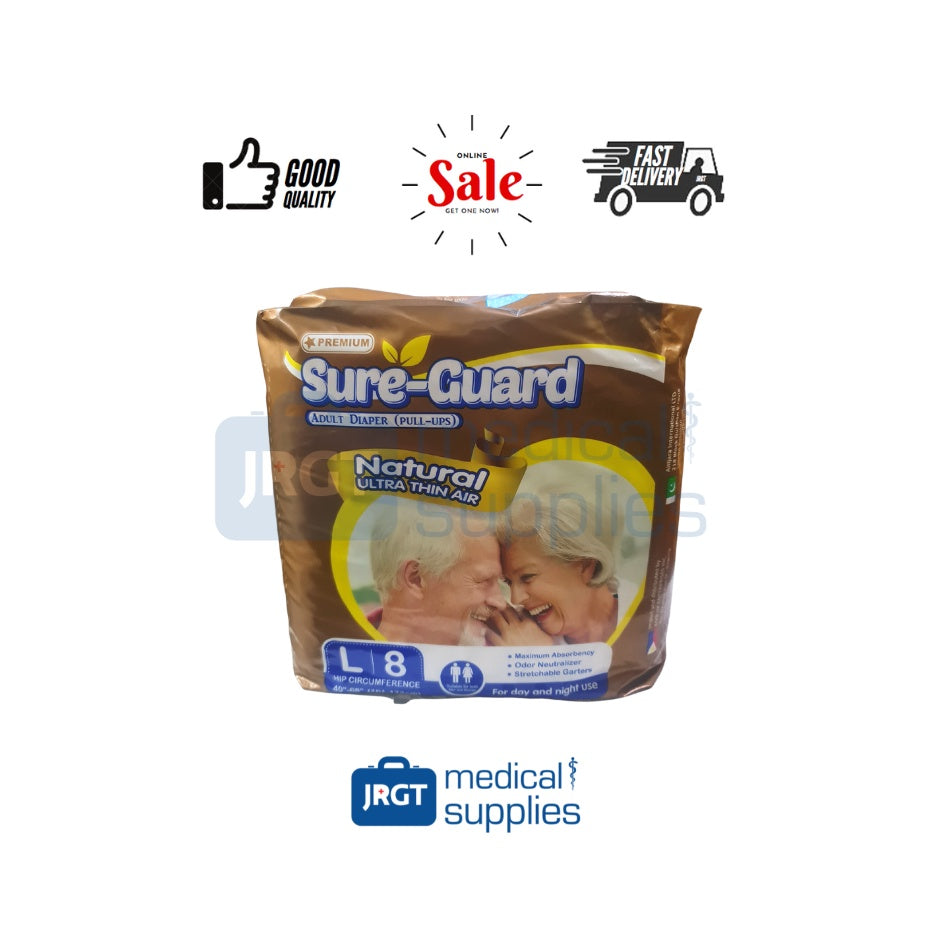 Sure-Guard, Fresco, and Partners Adult Diapers | Tape Type & Pull-Up | Sizes: Medium, Large, XL