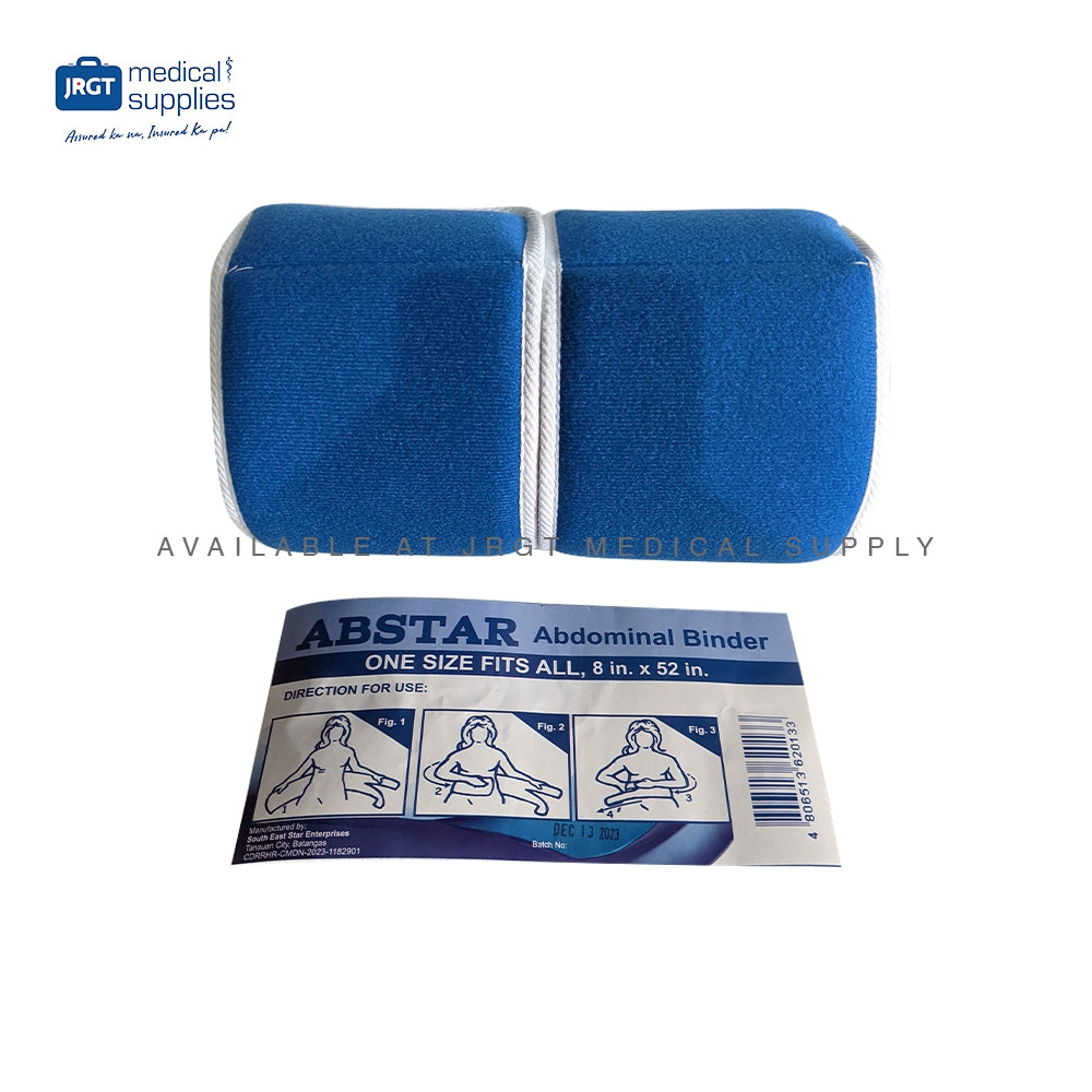 ABSTAR Abdominal Binder (Blue) | Post-Surgery Compression Belt