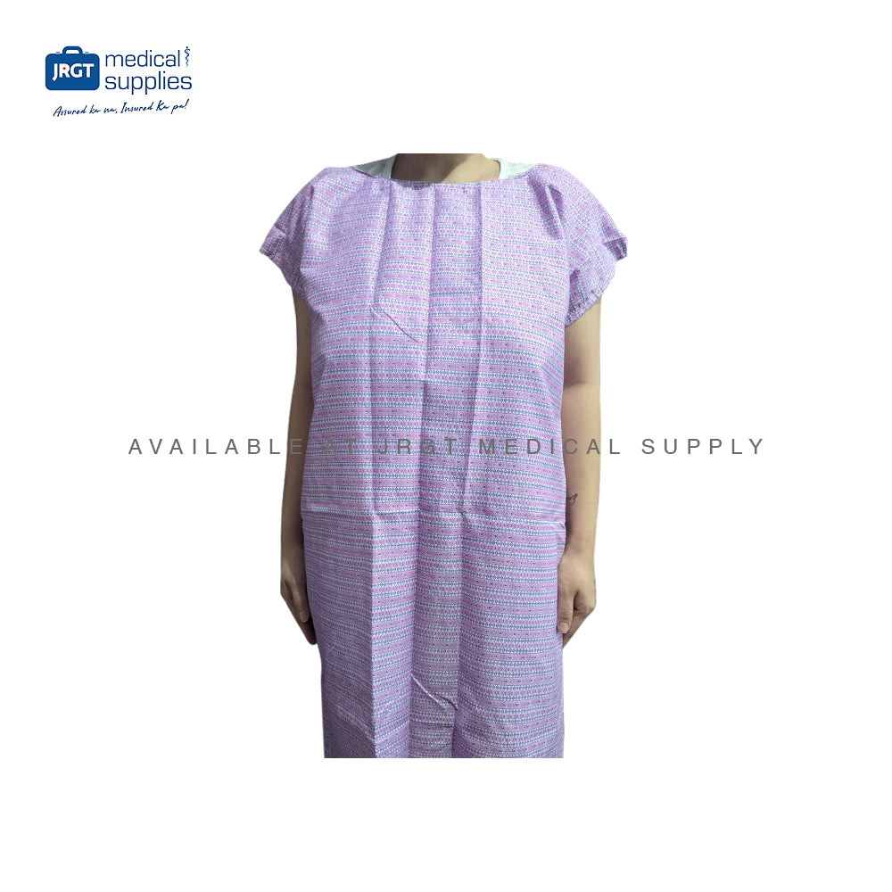 Comfortable Cotton Patient Gown - Washable Hospital Gown for Men and Women - Unisex Design