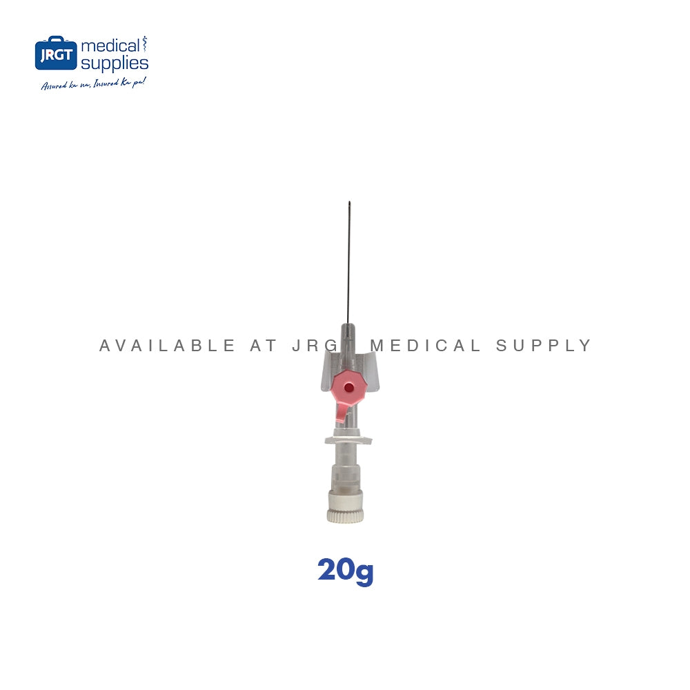 Primaflon IV Cannula with Wings and Injection Valve - Available in G18, G20, G22, G24, G26 (1 Piece)