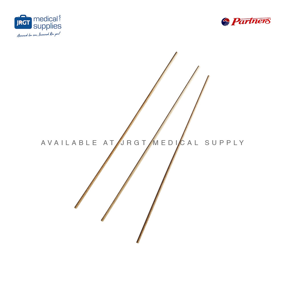 Partners Non Sterile Wooden Applicator Sticks (1 box - 1,000pcs), Cotton-less