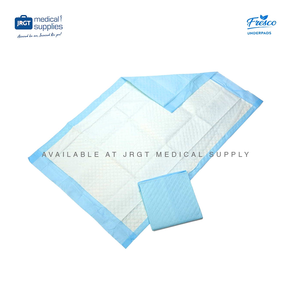 Fresco Underpads 60x90cm, 1 Pack (10 pcs) | Disposable & Waterproof for Adult