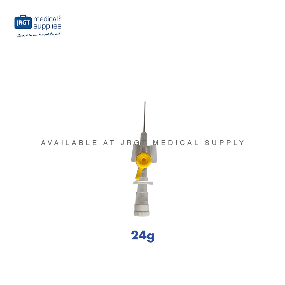 Primaflon IV Cannula with Wings and Injection Valve - Available in G18, G20, G22, G24, G26 (1 Piece)