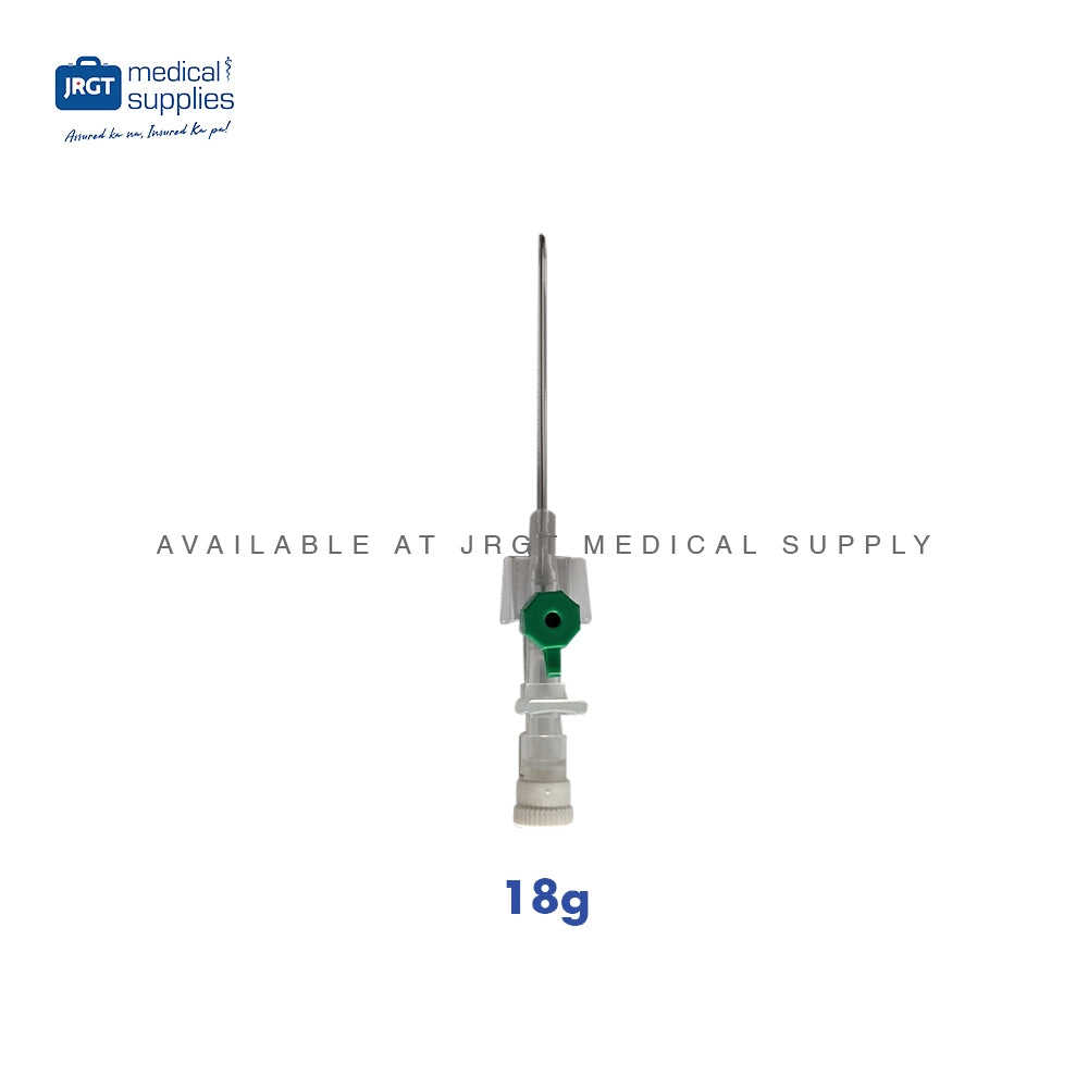 Primaflon IV Cannula with Wings and Injection Valve - Available in G18, G20, G22, G24, G26 (1 Piece)