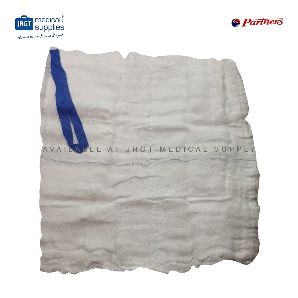 Sterile Lap Sponge with X-ray Line 28x24 Mesh (18x18x12 , 12x12x12) (Sold per pack)