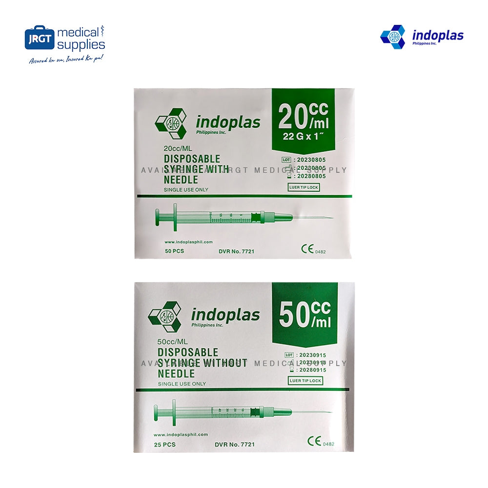 Indoplas Syringe (20cc, 50cc) per Piece