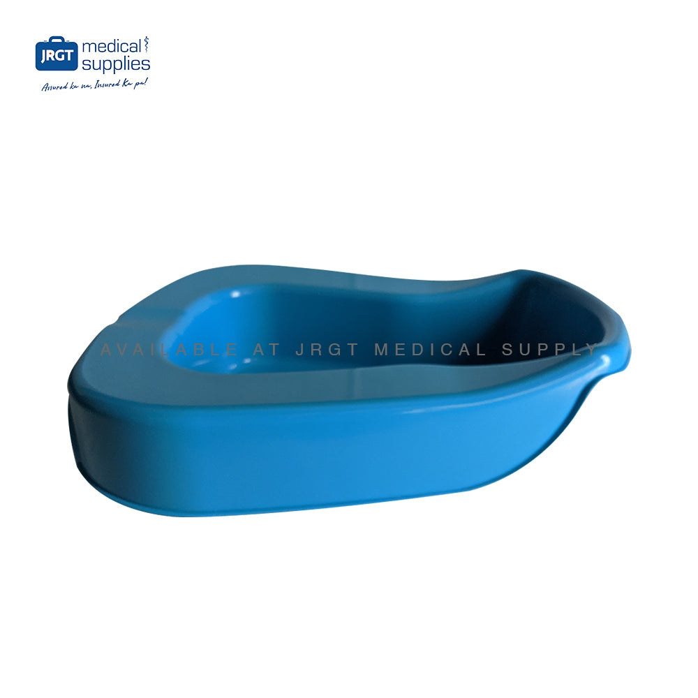 Blue Plastic Bed Pan - Durable & Easy-to-Clean