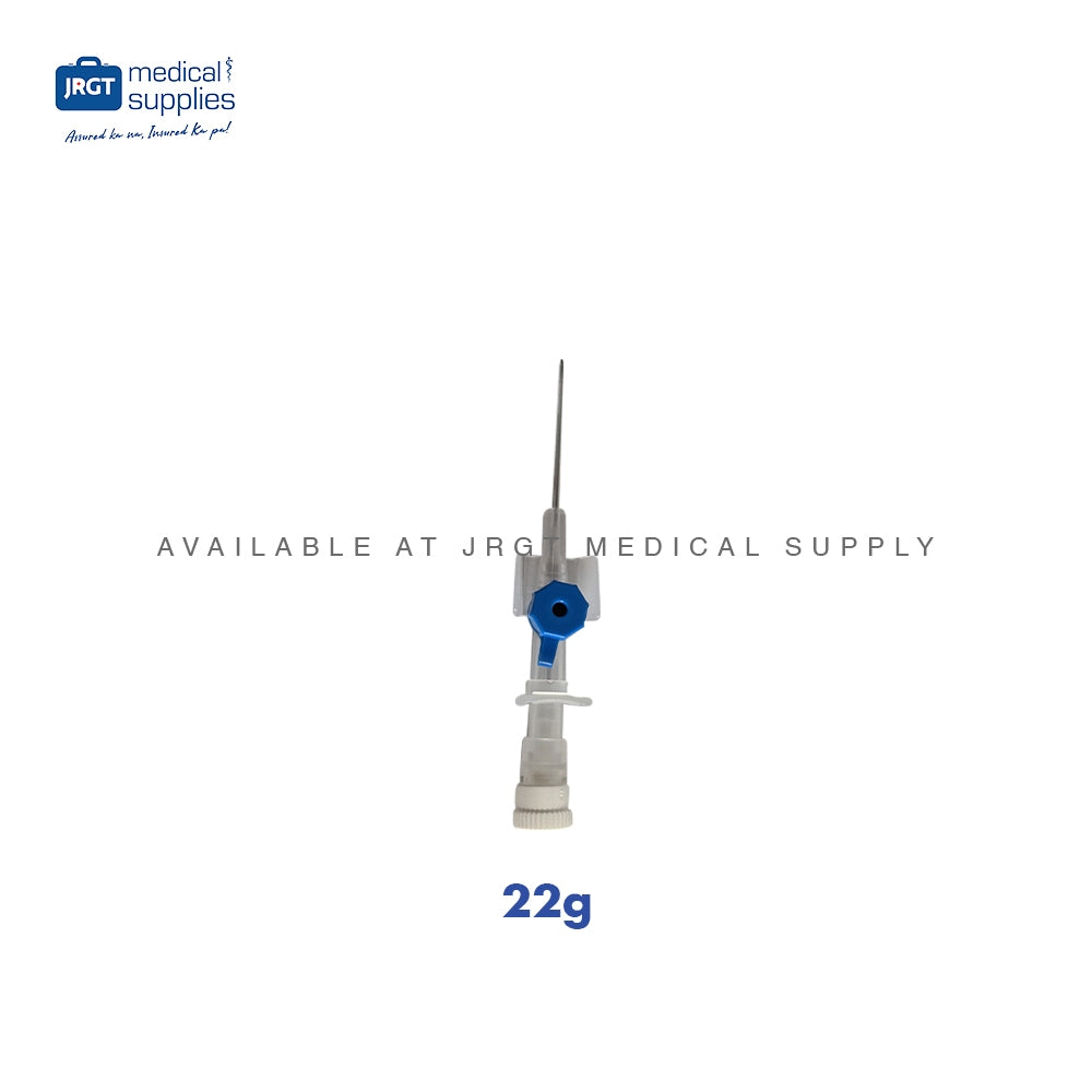 Primaflon IV Cannula with Wings and Injection Valve - Available in G18, G20, G22, G24, G26 (1 Piece)