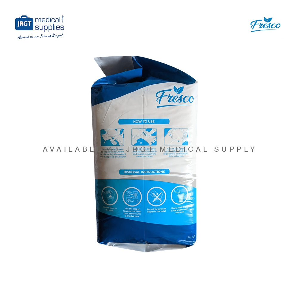 Fresh Adult Diaper (Tape) - Medium/Large/Extra-Large (10pcs) | Super Absorbent & Leak Guard
