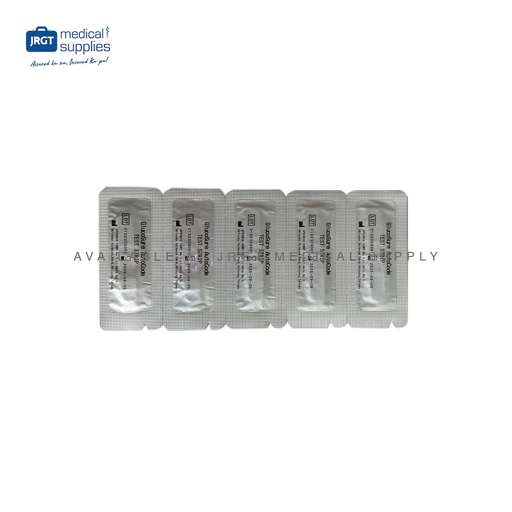 Glucosure Autocode Blood Glucose Test Strips - 50pcs for Accurate Glucoses Monitoring