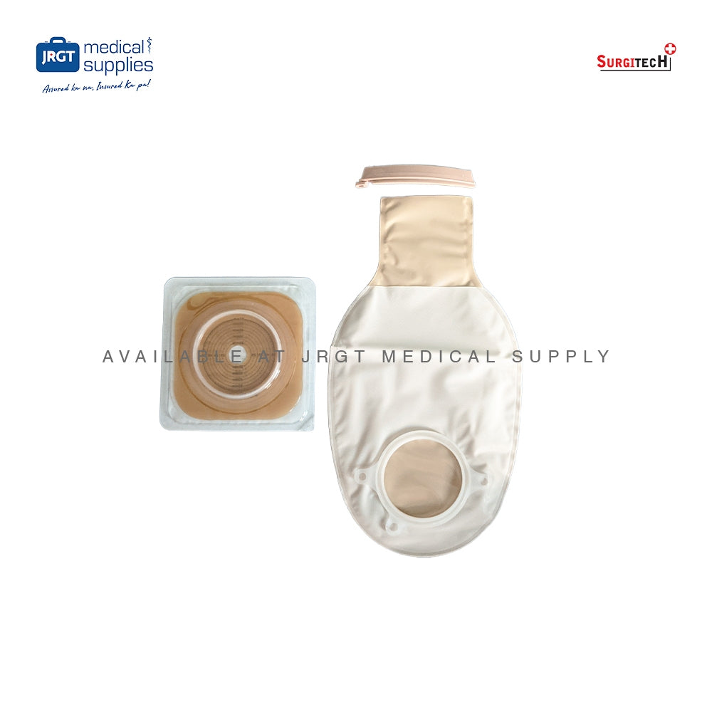 Surgitech Disposable Colostomy Bag 57mm - Stomach Bag for Secure and Comfortable Ostomy Care (1pc)