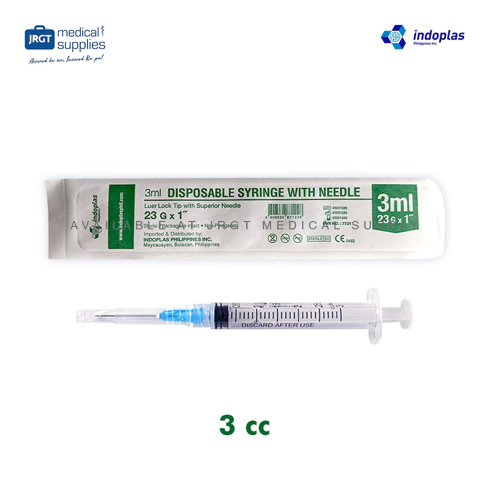 Indoplas Syringe - Sterilized Disposable | Single Use