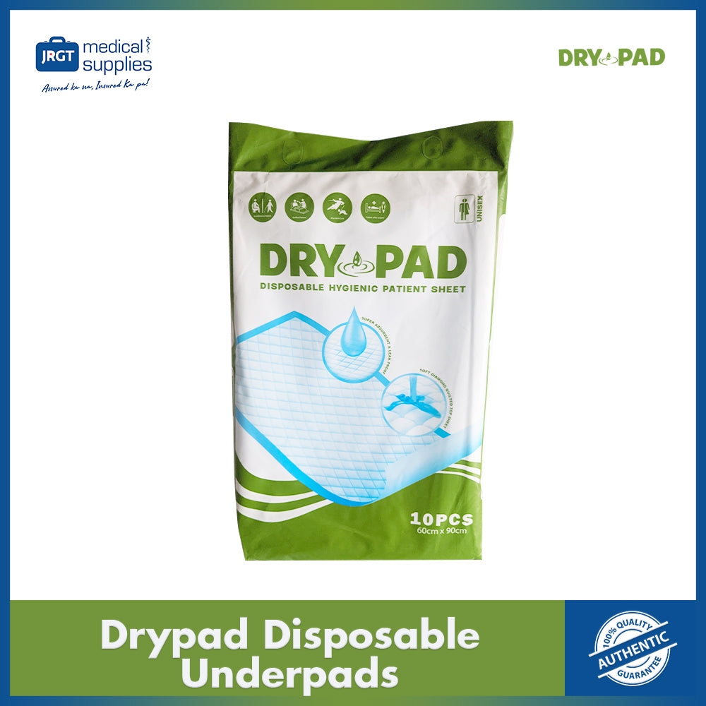 AuthenticDryPad (Surrmed) Disposable Underpads (1 Pack - 10pcs)