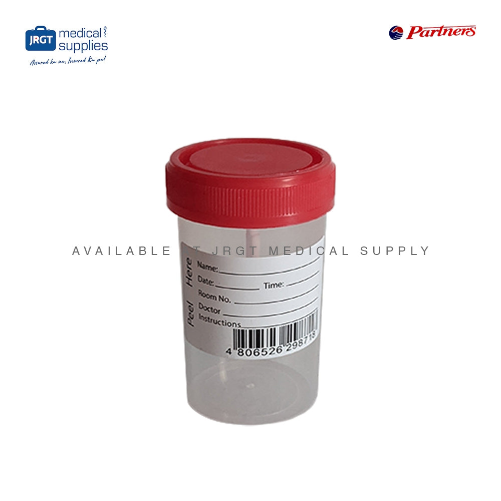 Partners Sterile Stool Urine Container 60mL (1 Piece)