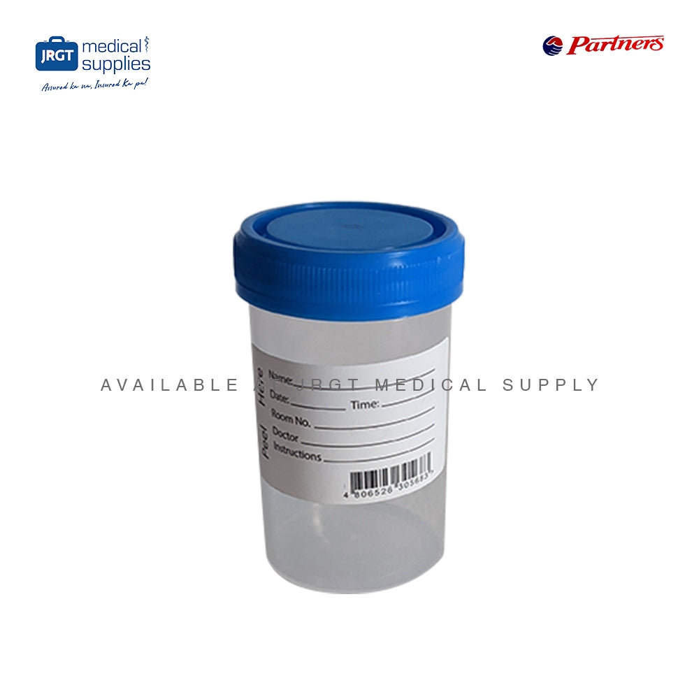 Partners Sterile Stool Urine Container 60mL (1 Piece)