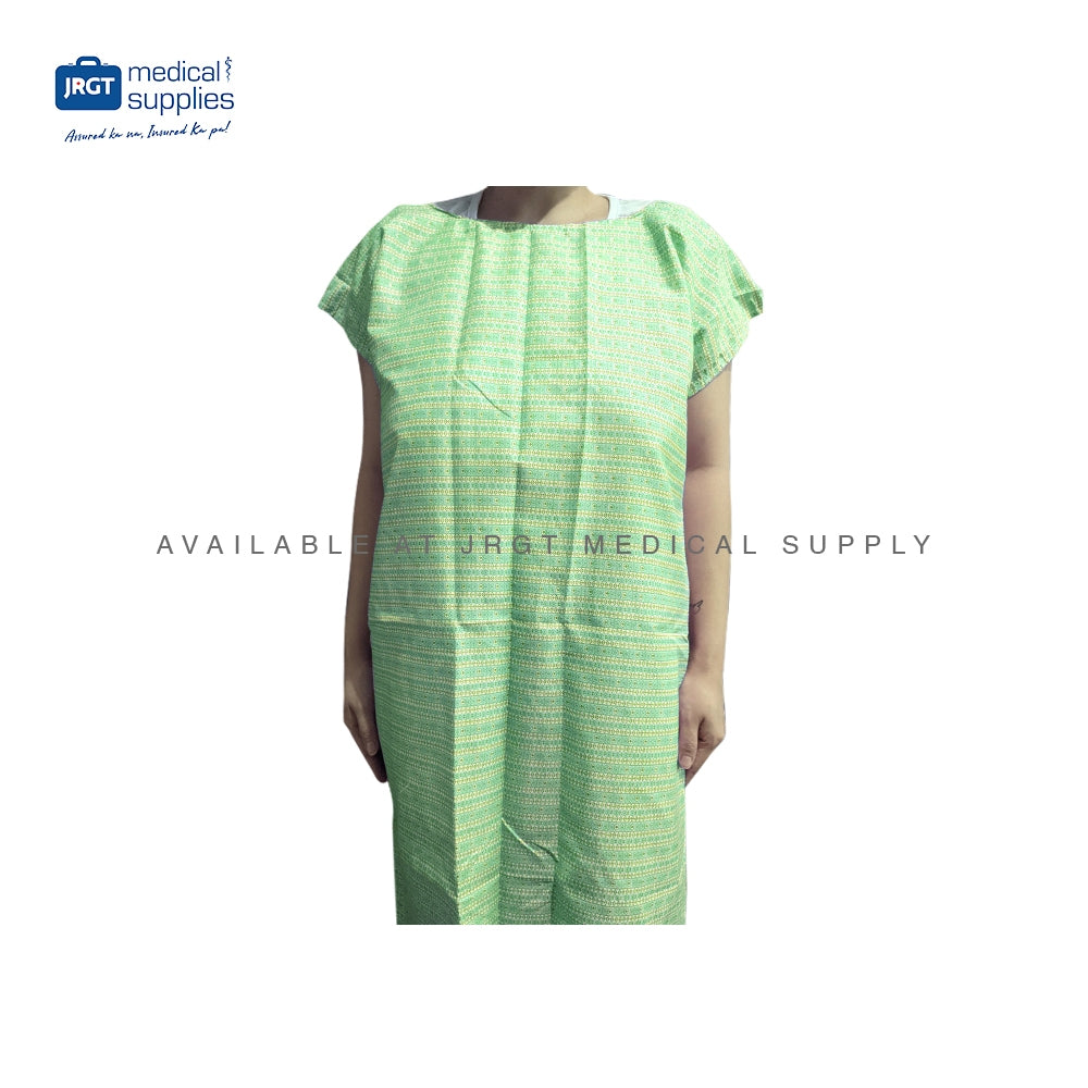 Comfortable Cotton Patient Gown - Washable Hospital Gown for Men and Women - Unisex Design