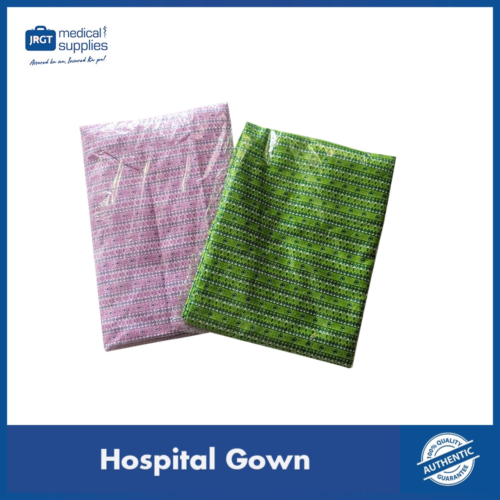 Comfortable Cotton Patient Gown - Washable Hospital Gown for Men and Women - Unisex Design