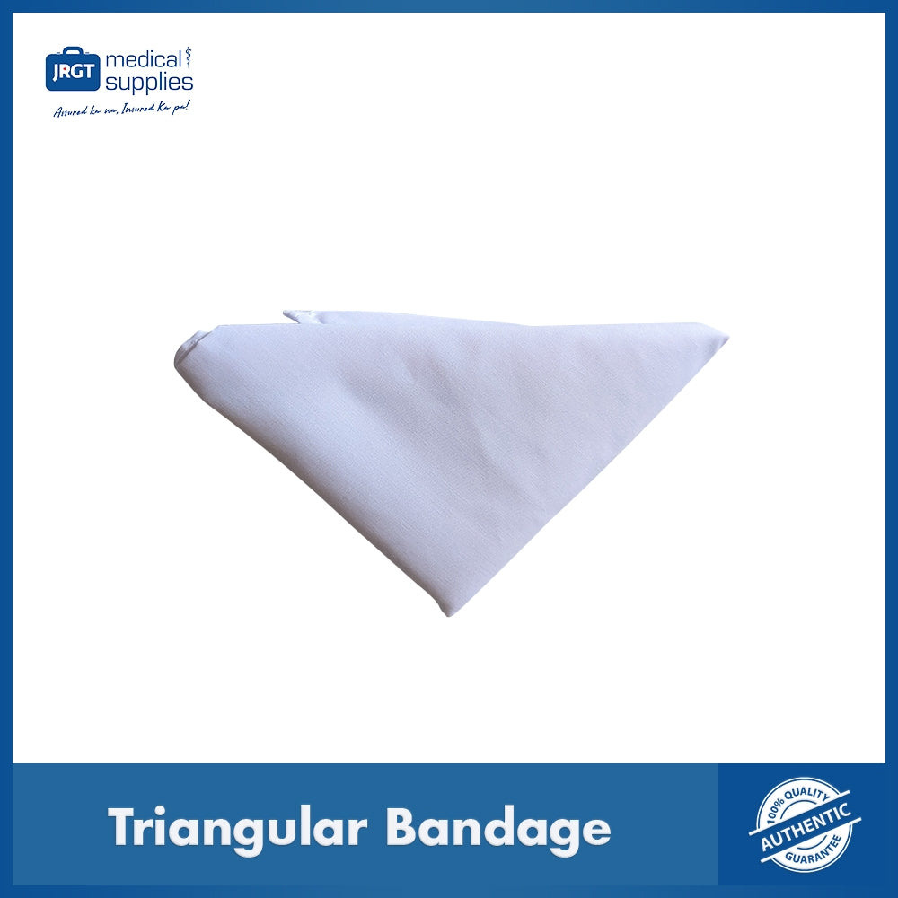Medical Triangular Bandage - Large Cloth Bandage for Injury Support and First Aid