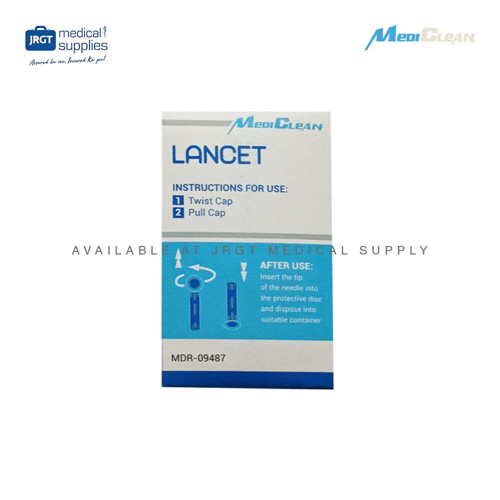 Mediclean Universal Glucometer Lancets (1 Box - 200pcs)