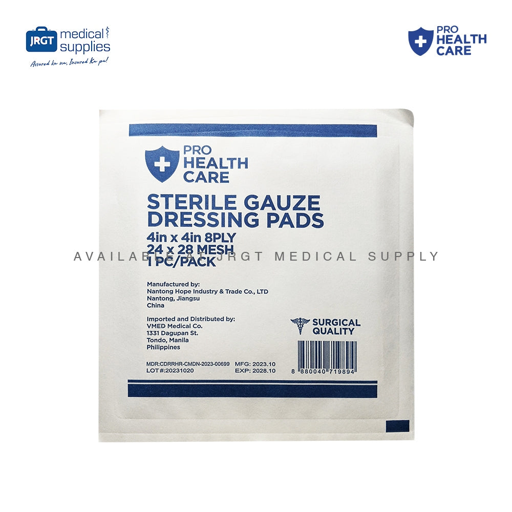 ProHealthCare Sterile Gauze Pad 4x4 (1 Box - 100pcs)