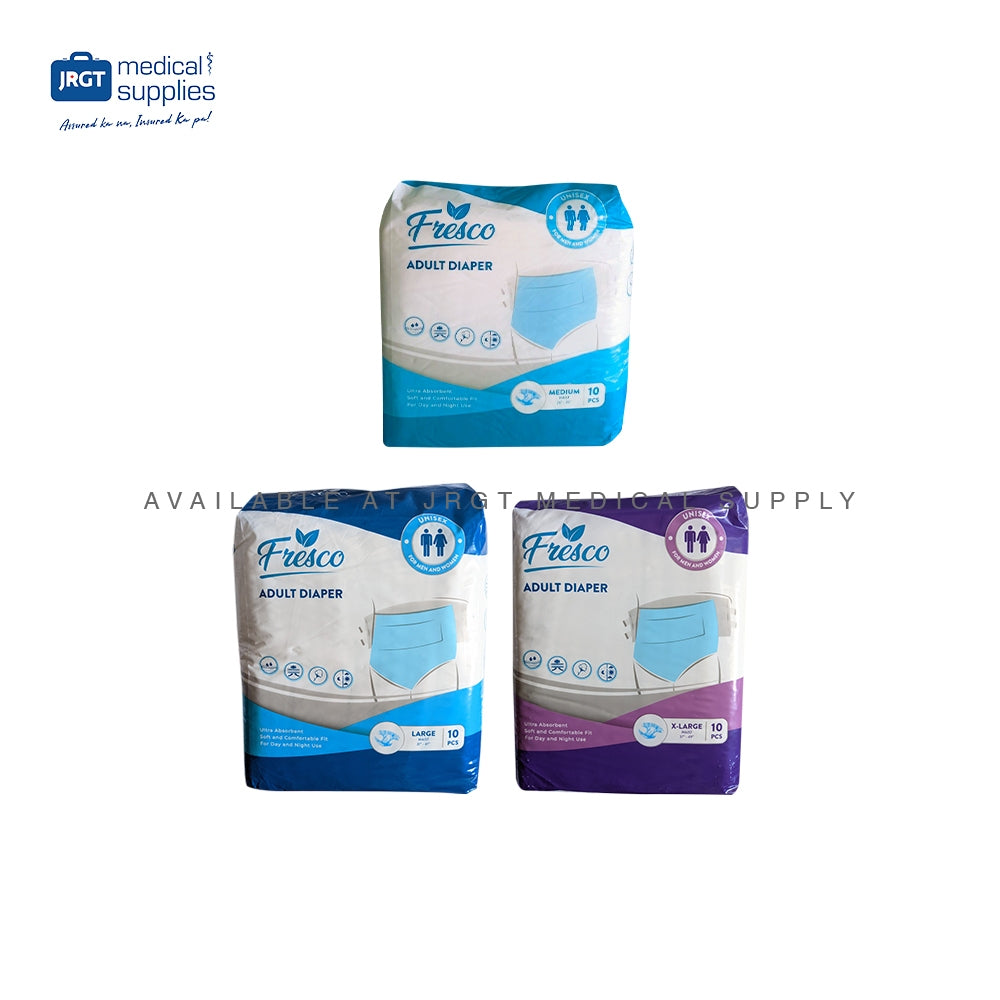 Sure-Guard, Fresco, and Partners Adult Diapers | Tape Type & Pull-Up | Sizes: Medium, Large, XL