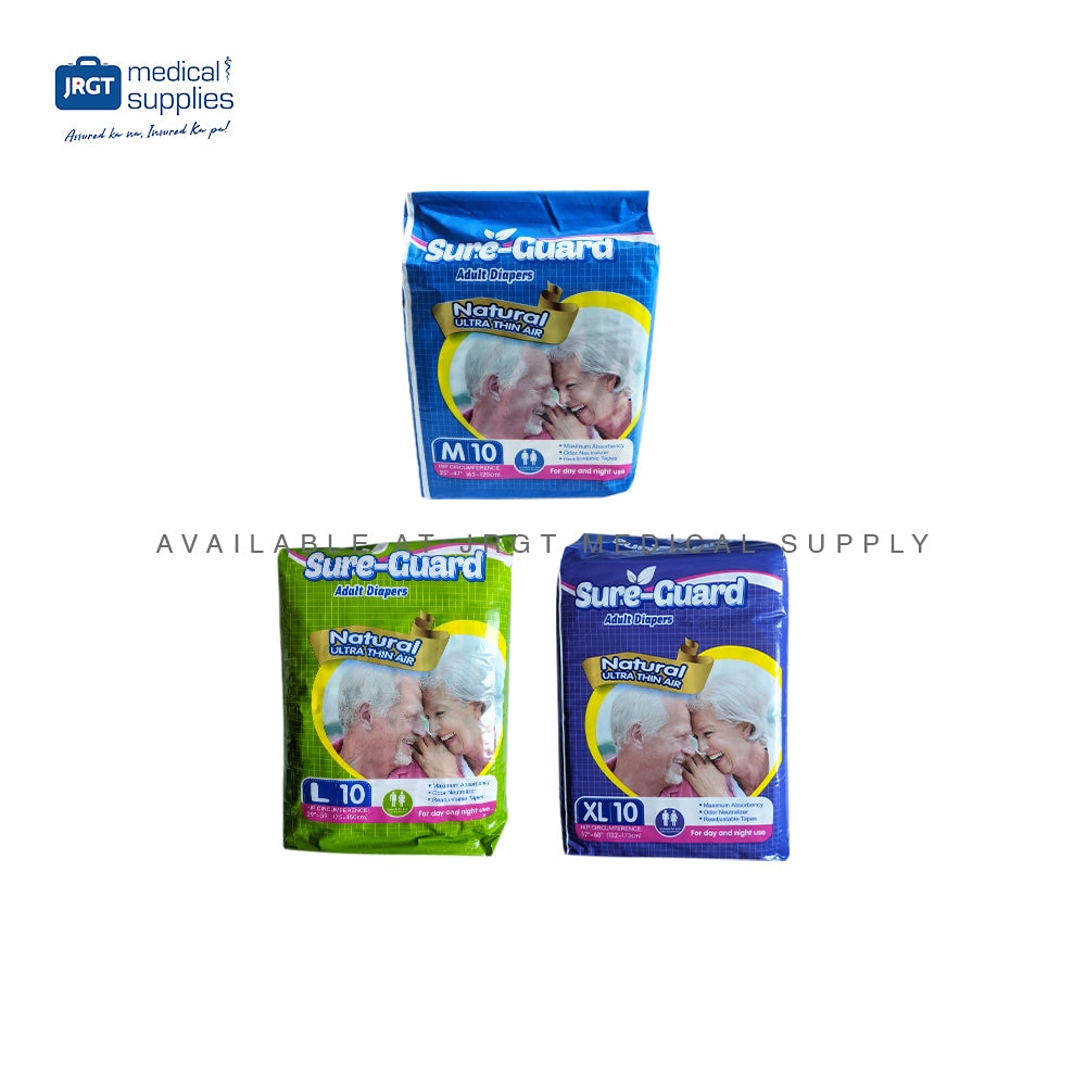 Sure-Guard, Fresco, and Partners Adult Diapers | Tape Type & Pull-Up | Sizes: Medium, Large, XL
