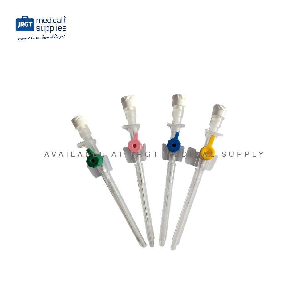 Primaflon IV Cannula with Wings and Injection Valve - Available in G18, G20, G22, G24, G26 (1Box)
