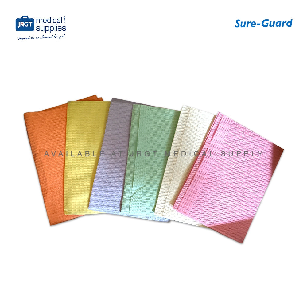 Sure-Guard Dental Bibs - 100pcs (Assorted Colors)