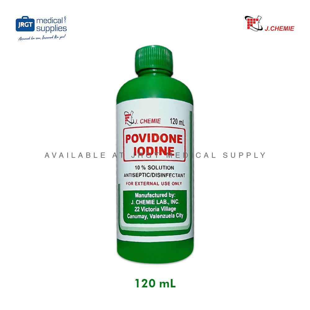 J. Chemie Povidone Iodine 10% Antiseptic | Betadine Skin Cleanser | JRGT Medical Supply