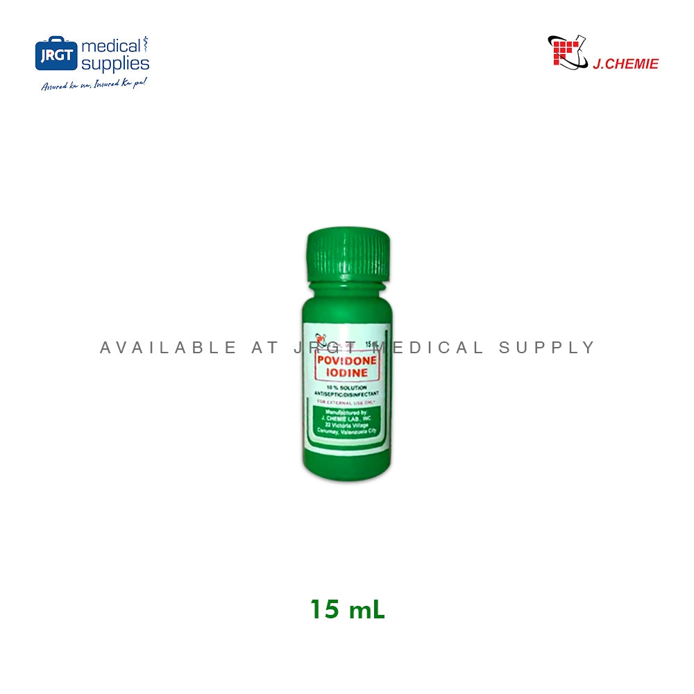 J. Chemie Povidone Iodine 10% Antiseptic | Betadine Skin Cleanser | JRGT Medical Supply