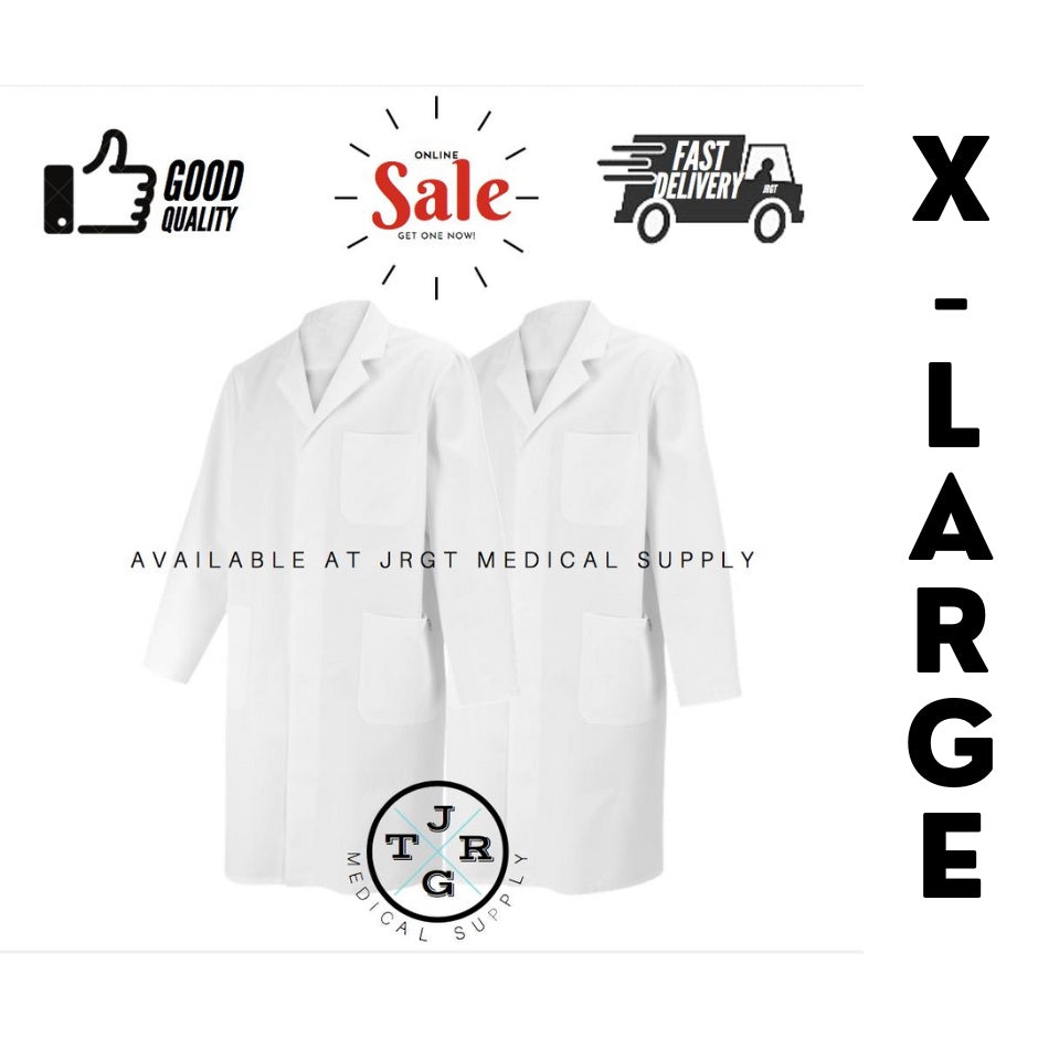 Durable Laboratory Gown - Reusable and Washable Lab Coat for Men and Women (3/4 sleeves)